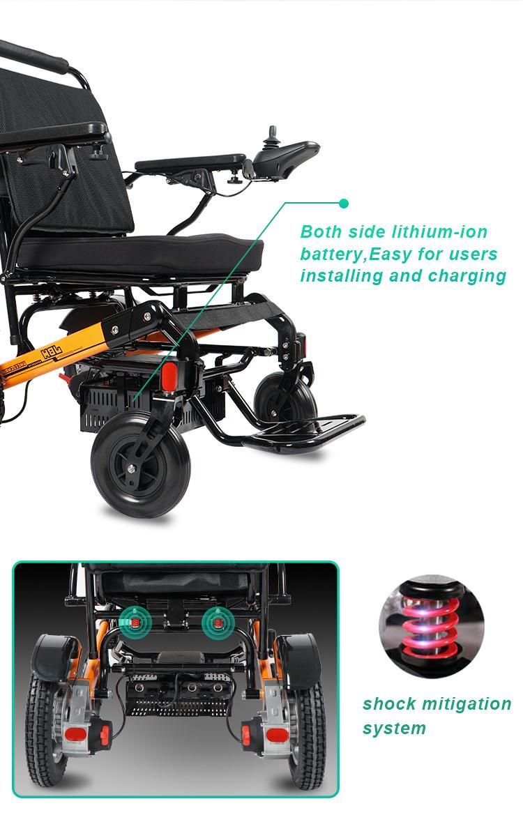 Ultra-Light Multi Function Travel Portable Automatic Folding Electric Wheelchair for Disabled