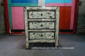 Furniture Country Chinese Antique Solid Wood Rustic Night Stand