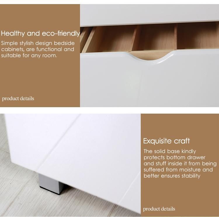 Fashionable Wooden Bedside Table Nightstand