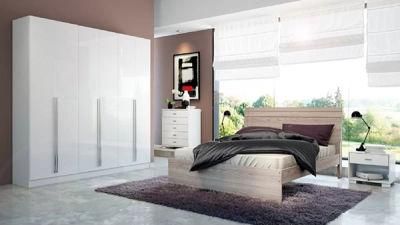 Modern Luxury 6 Doors Wooden High Gloss Bedroom Wardrobe (HF-WF05062)