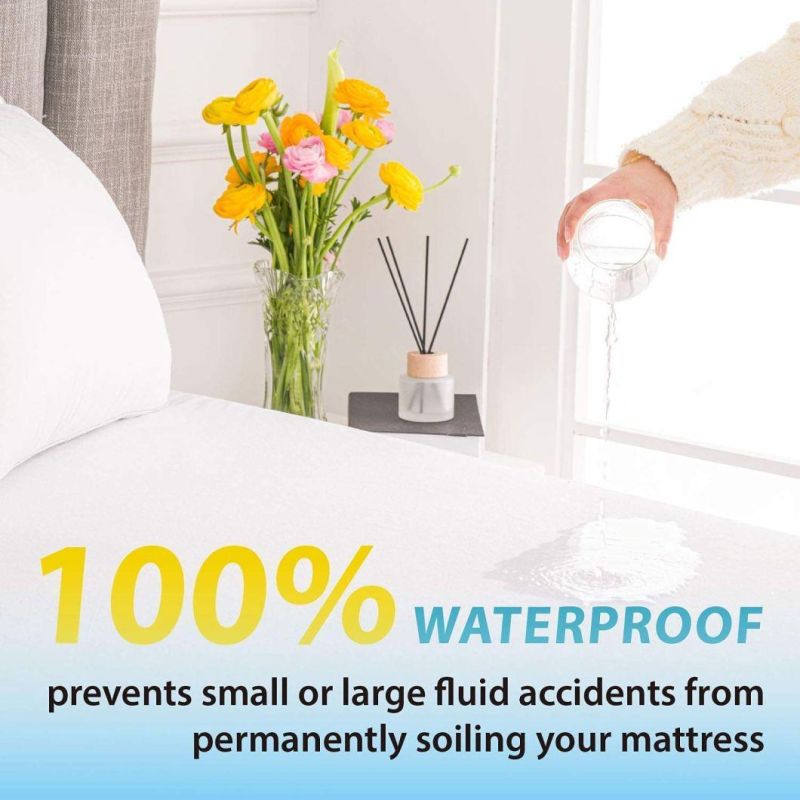 Waterproof Mattress Protector Queen Size Super Soft Breathable Mattress Pad Cover