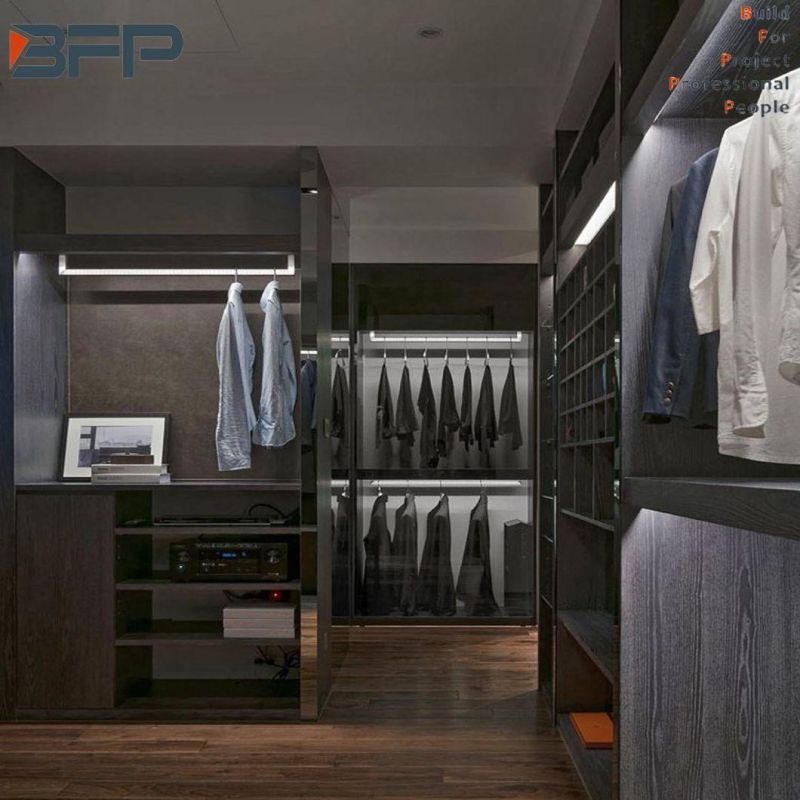 Luxury High End Design Affordable Price Melamine Faced Particleboard Walk in Wardrobe