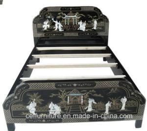 Mother of Pearl Black Hand Made Bedroom Set Bed