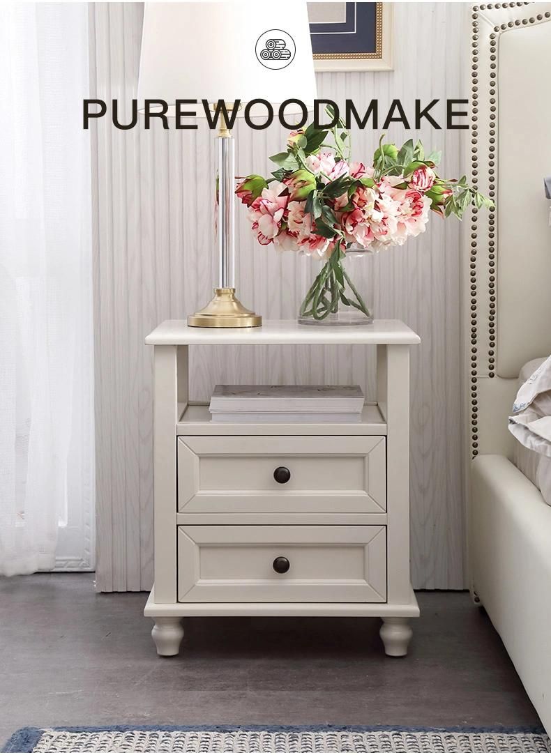 Furniture Modern Furniture Cabinet Living Room Furniture Nordic Bedside Cupboard All Solid Wood Oak Bedside Table Side Cabinet Modern Corner Bedside Table