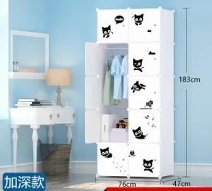 Pm1004 Living Room Wardrobe Cabinet Sale, Cheap Folding PP Panel DIY Bedroom Wardrobes Plastic Wardrobe DIY Plastic Wardrobes