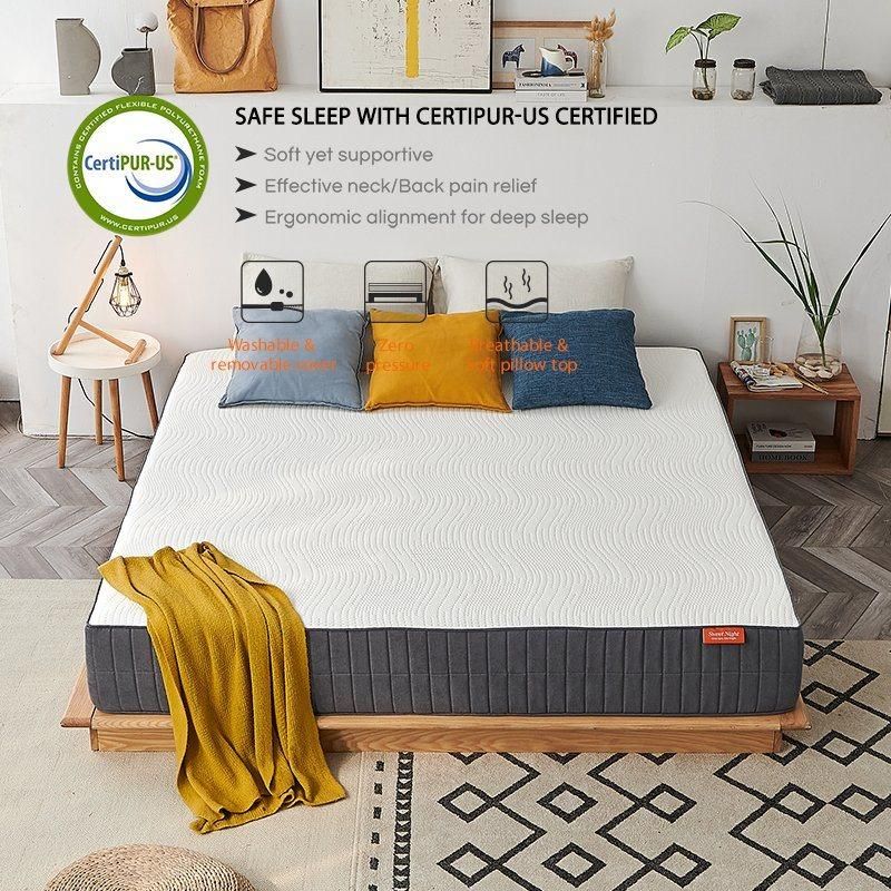 Korean Full Size King Colchones Compressed High Quality Memory Foam Mattress