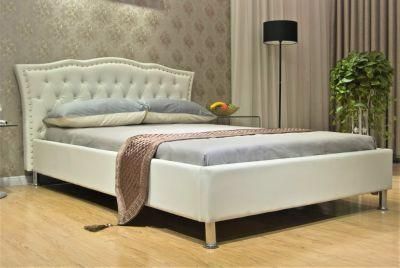 Huayang China Factory 2022 New Style Real Leather Bedroom King Bed Bedroom Bed