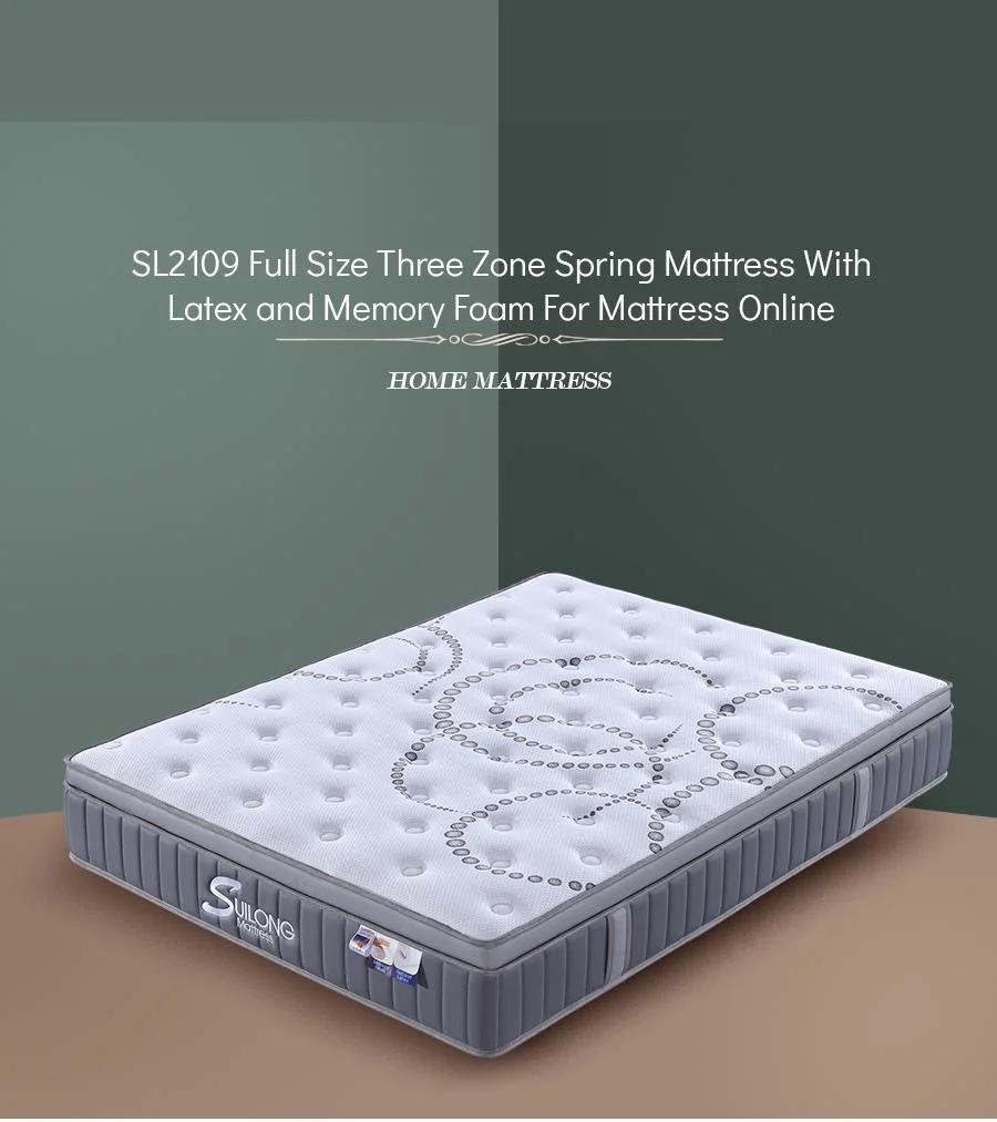Memory Foam Pocket Spring Mattress Manufacturer Latex High-Quality China Home Furniture Bedroom Furniture Spring Customized Size