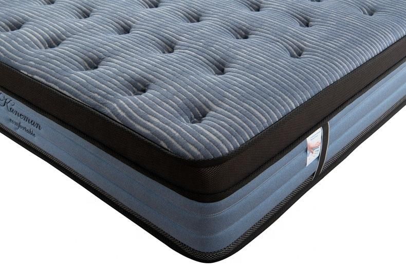 3 5 7 Zone Queen Size Bed Mattress Roll up Latex Pocket Spring Mattress in a Box