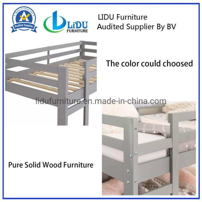 Modern Wooden Bed Furniture Kids Bed for Child Solid Pine Wood Kids Furniture