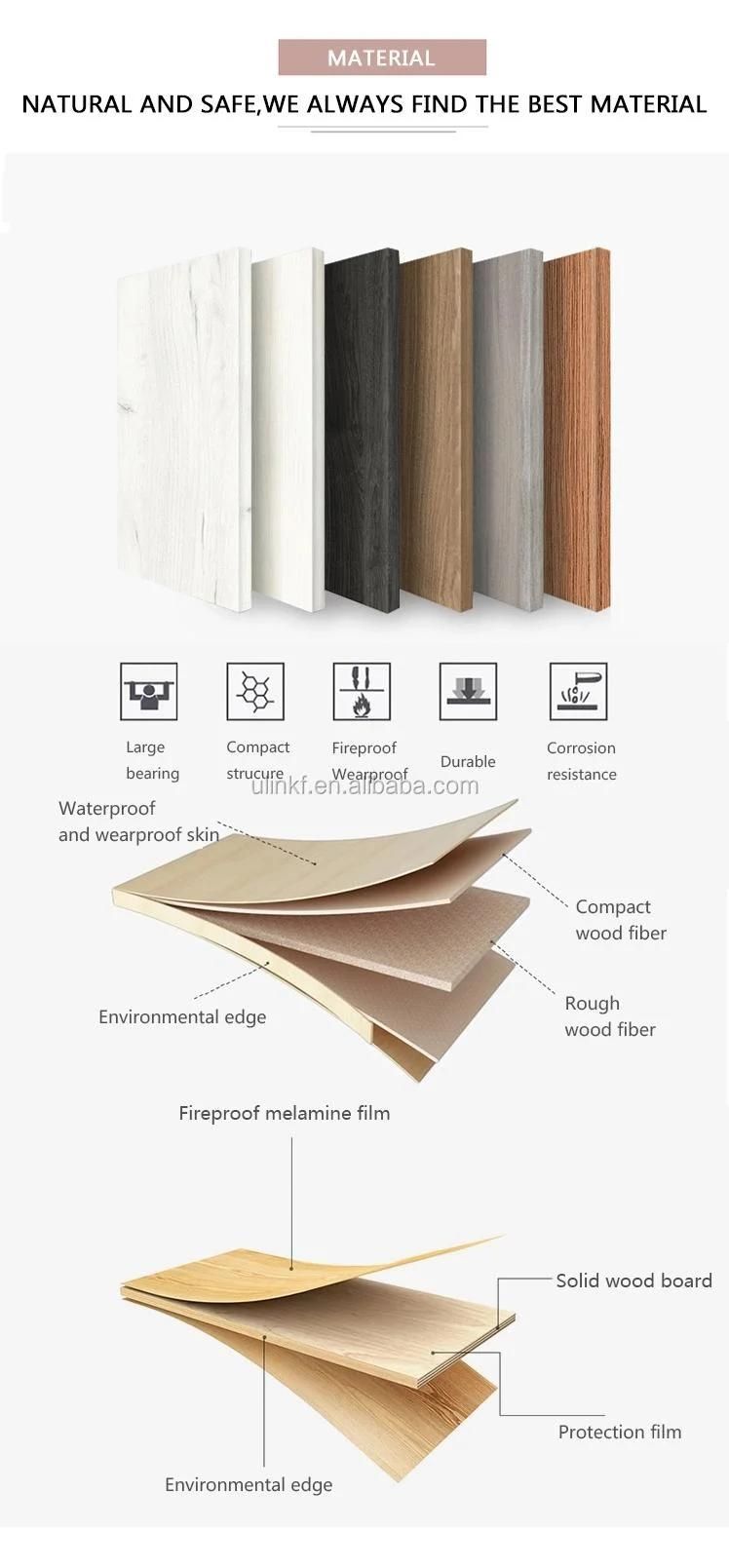 Modern Factory Wholesale Bedroom Furniture Wooden Leather Bed