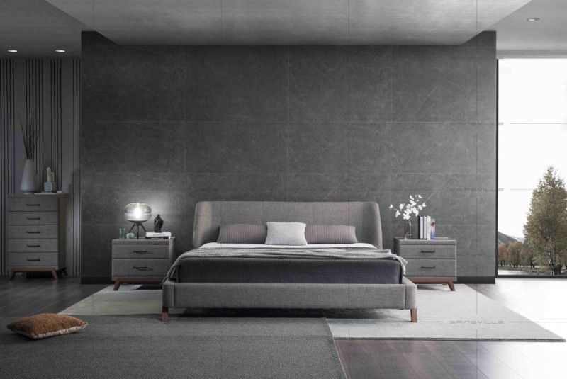 Modern Design Forniture Upholstered Fabric Leather Bedroom Furniture