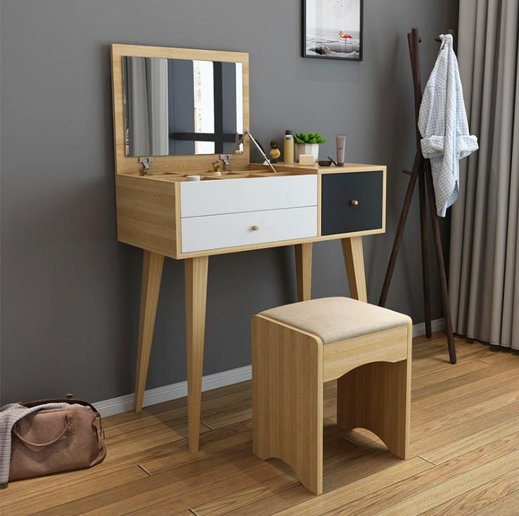 Nordic Dressing Table Small Apartment Mini Dressing Table Bedroom Board Dressing Table 0001