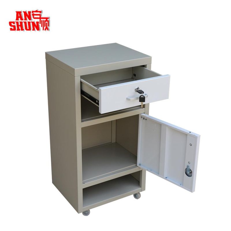 Isolation Hospital Use Metal One Drawer Patient Bedside Lockers