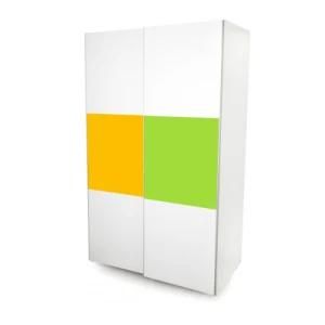 Godrej Interior Young Bright Color Green Yellow Sliding Wardrobe Almirah for Children Use in Bedroom From China Manufacturer