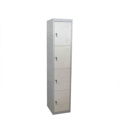 4 Door Locker Clothes Storage Wardrobe for Sale Cheap Price Single Column Steel