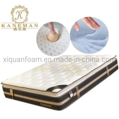 Luxury Hybrid Pocket Spring Mattress Good Sleep Memory Foam Mattress Rolled Pack