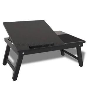 Wooden Portable Cheap Laptop Bed Table with Foldable Leg