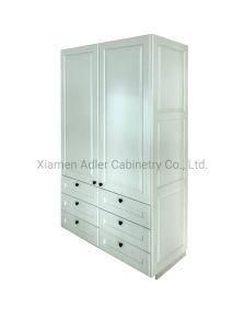 Modern Minimalist Style Armoire (2 Door&6 Drawer) for Villa/Apartmen/Hotel