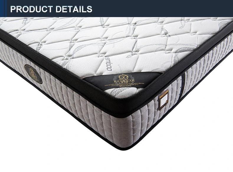 on Line Wholesale Hot Selling Luxury Euro Top 34cm Thick Coil Pocket Spring Mattress Sleep