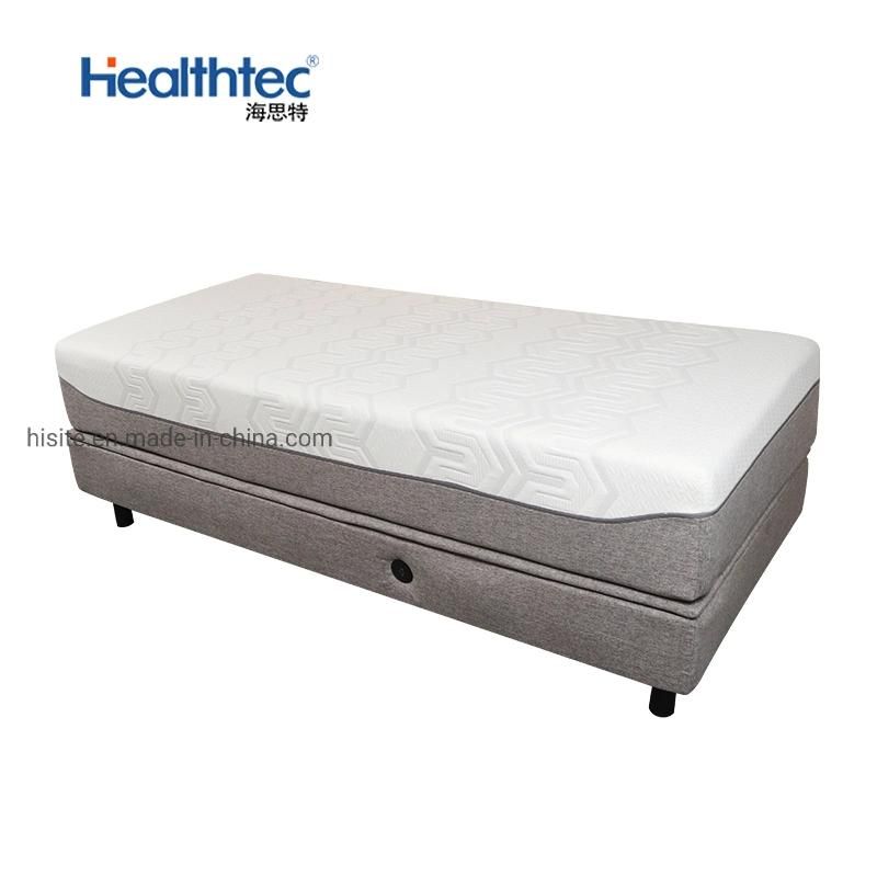Queen Adjustable Bed Base Grey and Black