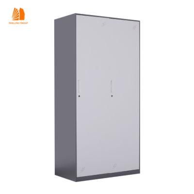 2 Doors Steel Clothes Storage Locker Cabinet for Sports