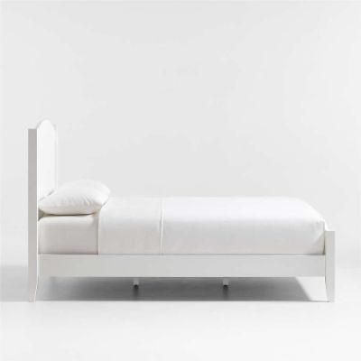 Nova Pure White Wood Bed for King Queen Full Size