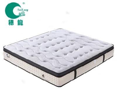 King Size Mattress Luxury Bedroom Furniture Latex Foam Euro-Top Mattress