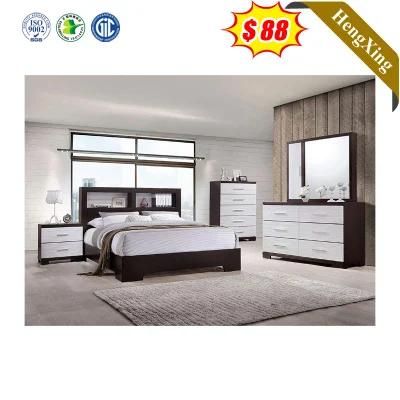 Factory Direct Wooden White Living Room Home Bedroom Furniture Set Melamine Storage Sofa Double Bed