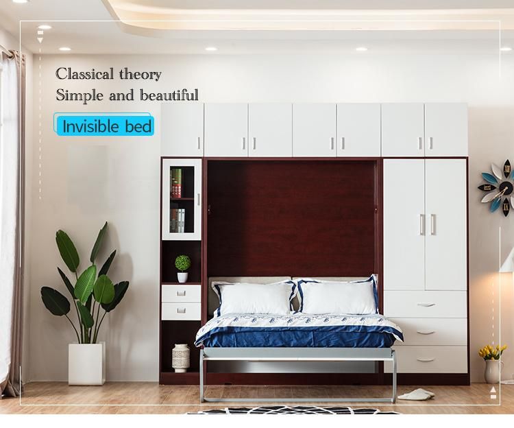 Wall Bed Factory Customized Vertical Lift Sofa Murphy Beds with Mattress