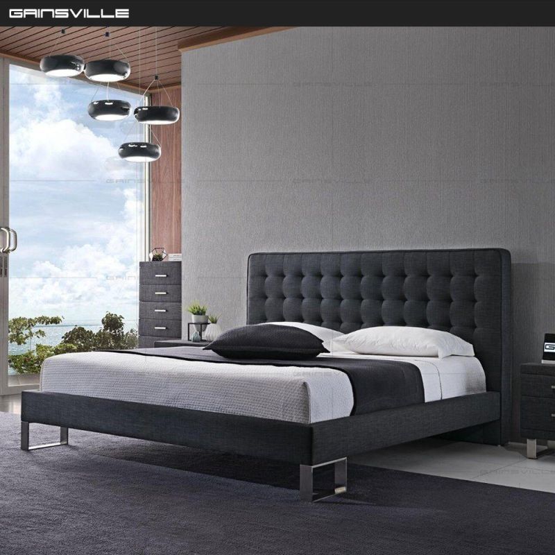 Top Selling Home Furniture Soft Bed Bedroom Bed with Storage Gc1633