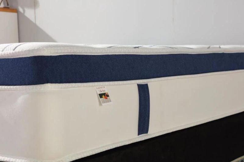 Medium Firm Spring Bed Mattress Euro Top Pocket Spring Mattress Roll in a Box