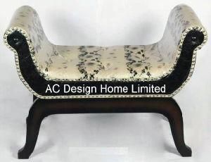 Designer PU Leather/Wooden U Shape Bench