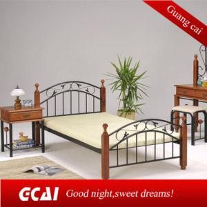 2015 New Latest Low Cost Platform Metal Single Bed