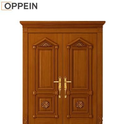 Oppein New Design Composite Accordion Doors Front Wooden Main Door