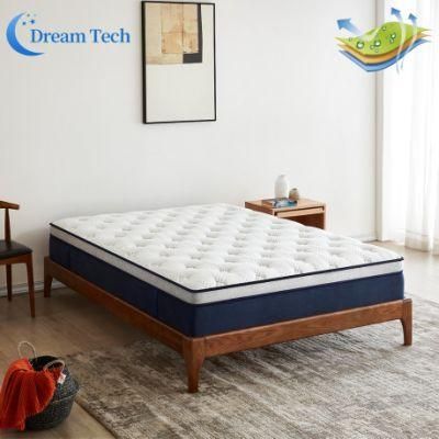 Customized High Ending Luxury Bedroom Hotel Soft Queen Size Memory Foam Spring Vacuum Mattress in Box