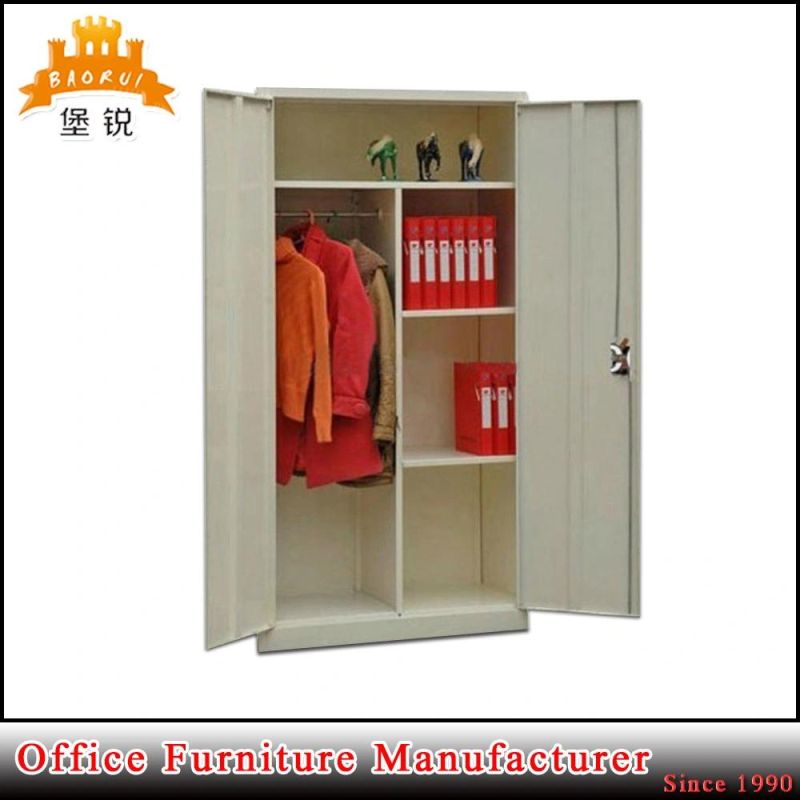 2 Door Book Storage Knock Down White Steel Cupboard