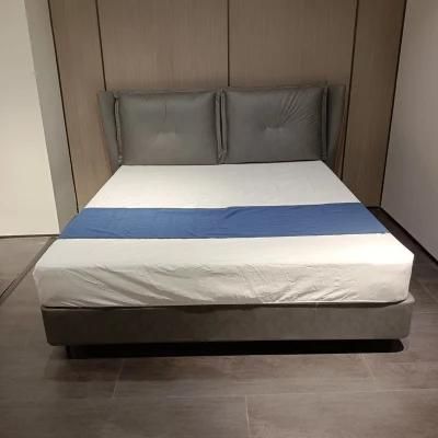 Gray Bed Head Good Quality Cheap Twin Metal Bed Frame System Platform