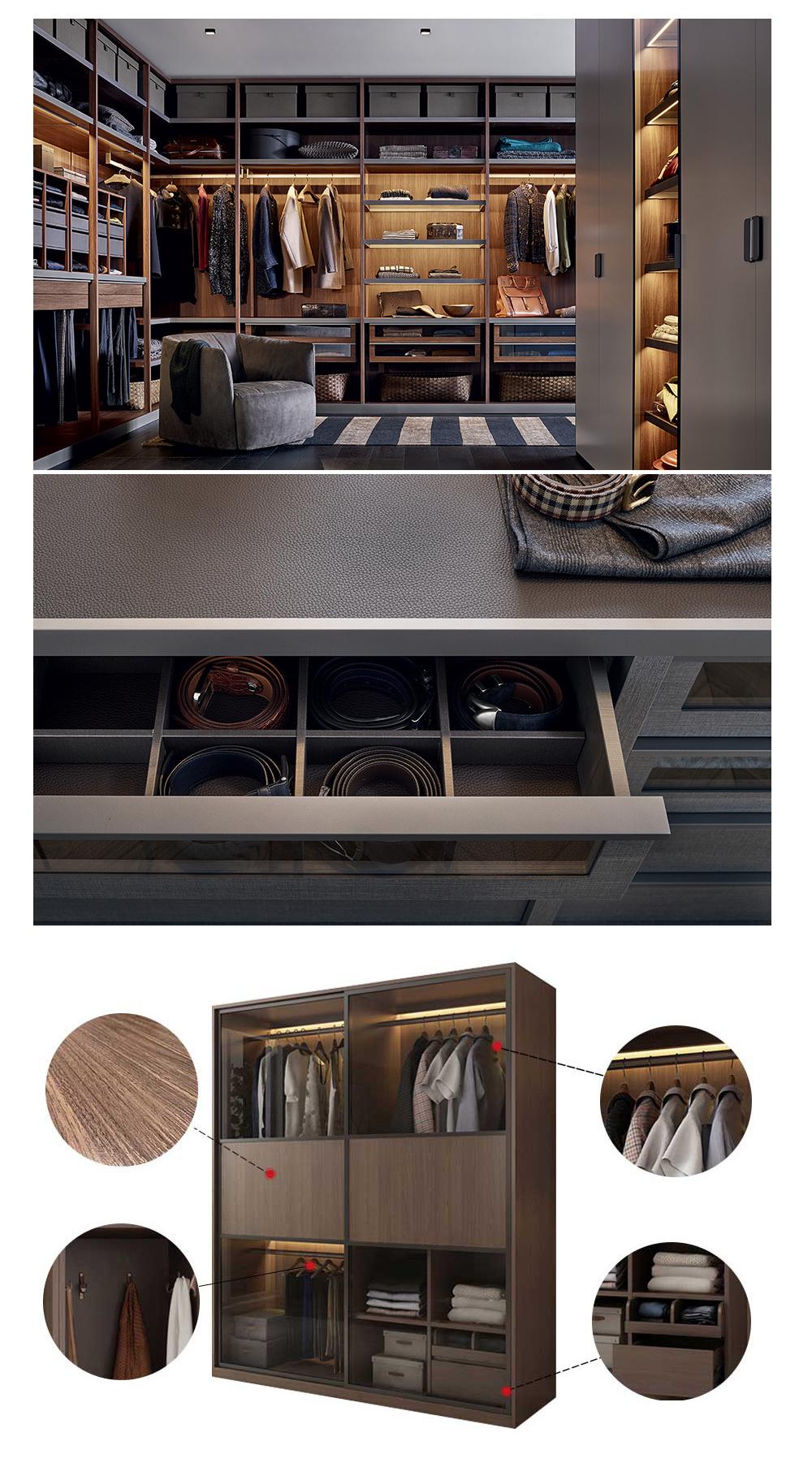 Modern 3 Door Wardrobe Cupboard Walk in Wadrobe for Sale