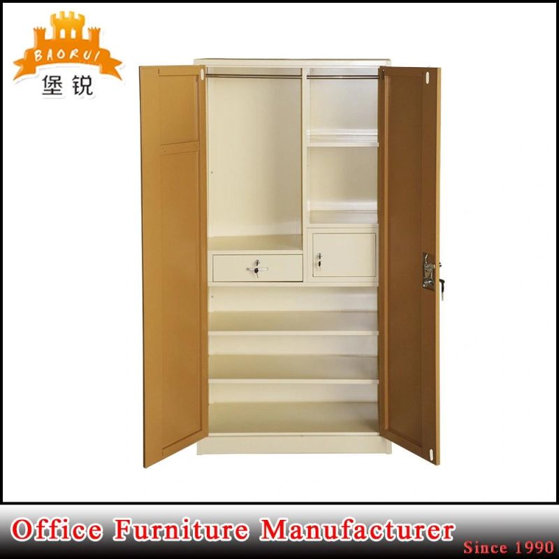 Jas-071 Hot Sale 2 Door Metal Storage Cabinet / Different Colour Steel Almirah