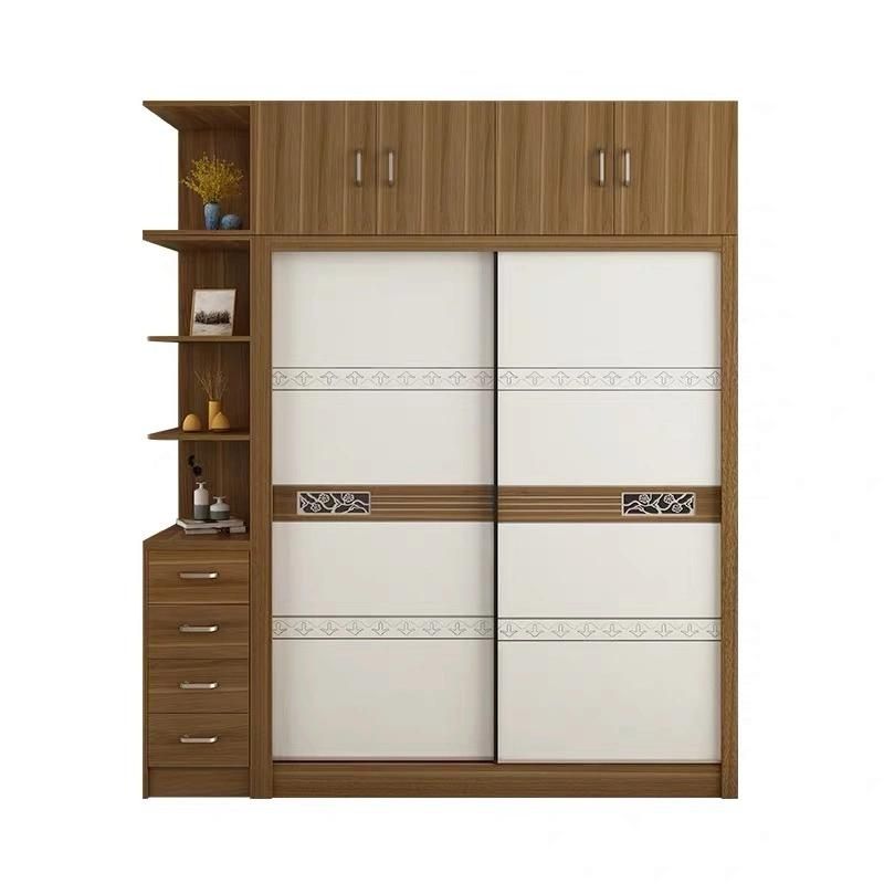 Factory Modern Solid Wood Bedroom Furniture Living Room Wardrobe