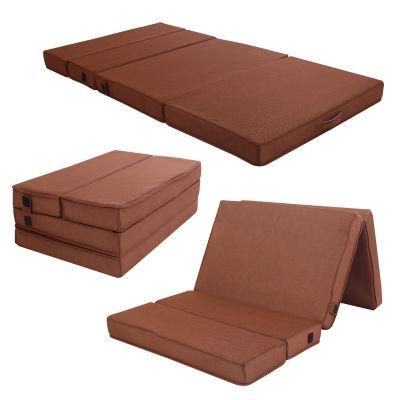 Manufacture Three Four Zone Foldable Memory Foam Topper with Zipper for Bedding