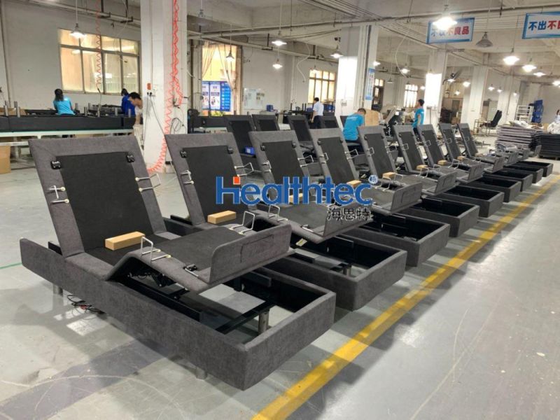High Quality Soft Customize Bedroom Furniture Double Electric Bed Frame