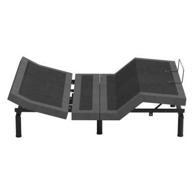Home Furniture Split King Size Electric Adjustable Bed Frame Adult Remote Control Massage Bed