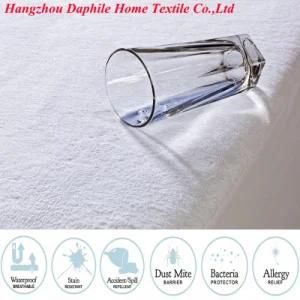 Terry Coating TPU Waterproof Mattress Protector/Mattress Cover for Hotel/Hospital/Home