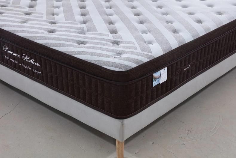 OEM ODM Customized Colchones 30cm Vacuum Roll up King Size Pocket Spring Mattress Box