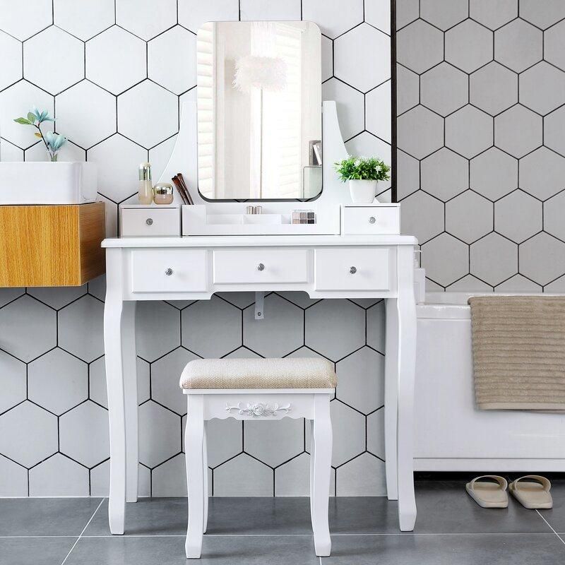 Popular Dressing Table Set with Mirror