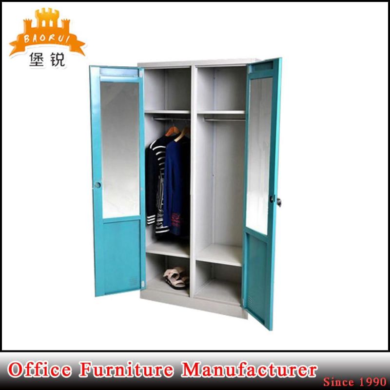 Fire Cabinet Design Steel Double Colour Bedroom Wardrobe