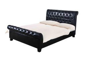 Modern Home Furniture PU Leather Hotel Flat Bed