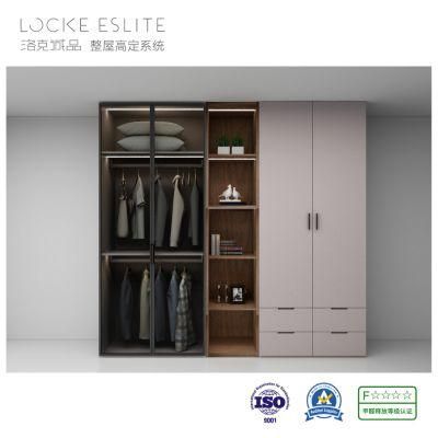 High Quality Wooden Furniture Bedroom Furniture Cloakroom Combination Wardrobe